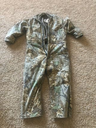 Vintage Walls Insulated Advantage Camo Coveralls Hunting Size 2xl 50/52 Usa