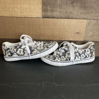 Vintage Disney Mickey Mouse All Over Print Shoes Womens Size 7 Pre Owned