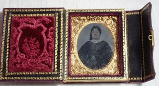 Antique 1/9 Plate Identified Ambrotype Photo