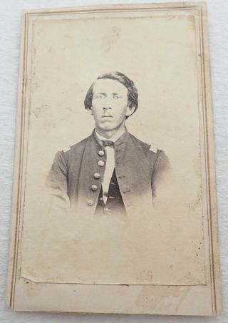Antique Civil War Soldier Cdv Photo