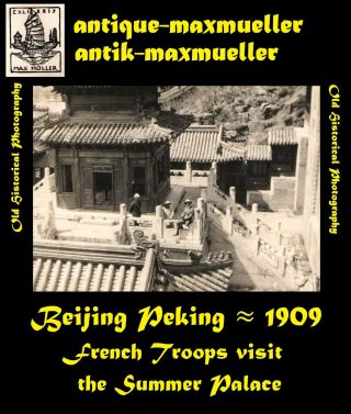 China Beijing Peking French Troops Visit Summer Palace 1909