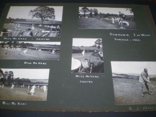 Social History 24 Sandown Isle Of Wight Sport Tennis Golf The Knowle Photographs