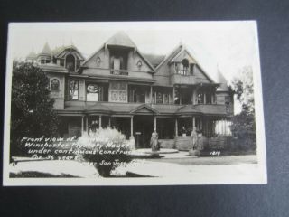 Old Vintage 1936 - Winchester Mystery House San Jose Ca.  - Rppc Photo Postcard