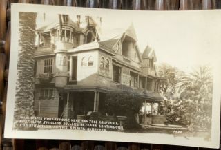 Vintage Real Photo Postcard Winchester Mystery House San Jose California Rppc Ca