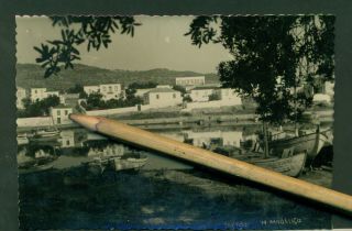 Greece Grece Spetses Island A View Of Baltza.  Old Photopostcard