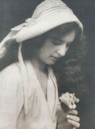 Charles Frederick Inston 1855 - 1917 " Iris " Pictorialist Photogravure C.  1905