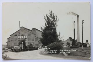 Old Rppc Real Photo Postcard U.  S.  Sugar Corporation,  Clewiston,  Florida