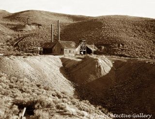 A Small Mine At Austin,  Nevada - Circa 1900 - Historic Photo Print
