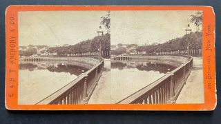 Providence Rhode Island Stereoview Public Park By Anthony 1870s