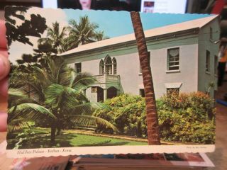 Vintage Old Hawaii Postcard Kona Kailua Hulihee Palace Governor Kuakini Home - 37