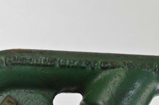 RARE Vintage Cast Iron Rain King Lawn Sprinkler Chicago Flexible Shaft G2 Green 3