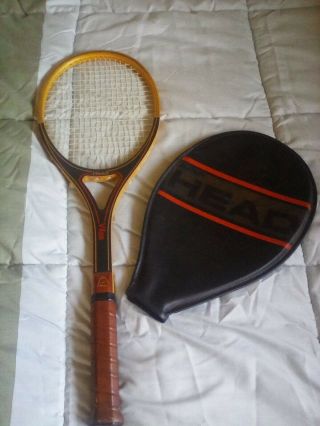Vintage Rare 70s Amf Head Vilas Wood Tennis Racquet W - 6339