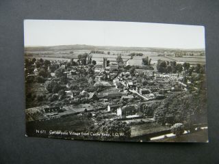 Old Dennis Real Photo Postcard Of Carisbrooke Village,  Isle Of Wight.