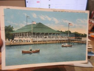 Vintage Old Postcard Illinois Chicago Lincoln Park Fresh Air Sanitarium Pavilion