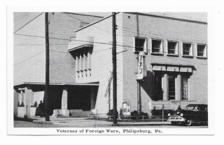 Veterans Of Foreign Wars (vfw),  Philipsburg,  Pa Old Postcard