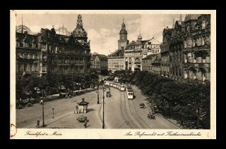 Dr Jim Stamps Street View Frankfurt Germany Old Postcard