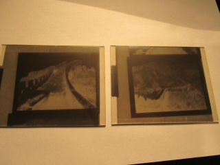 Antique 1900 Chinese China Glass Negative Photo 31 Of 32.  Two Of Great Wall