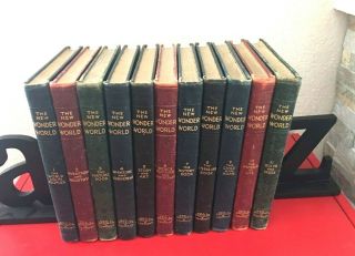 The Wonder World Encyclopedia 1945 Volumes 1 - 11 Rare Full Set