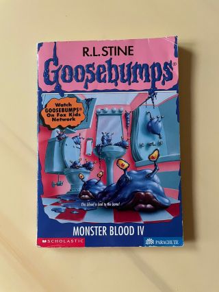 Goosebumps 62 Monster Blood Iv - 1st Print Vintage Rare -