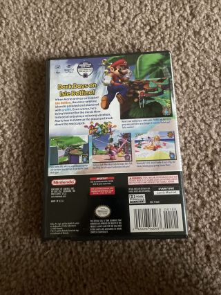 Mario Sunshine (GameCube,  2002) Alt K - Mart Cover Rare 2