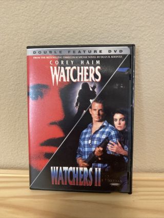 Watchers 1 2 Double Feature (dvd,  2003) Oop Rare