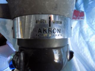 Rare Akron Black Widow Master Stream Nozzle 2 1/2 " Inlet
