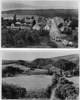 2 Old R.  P.  Postcards Of Timintoul,  Moray,  Unposted.