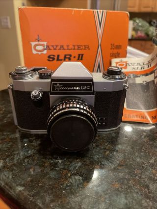 Very Rare Vintage Cavalier Slr - Ii 35mm Film Camera W/case Orig Box