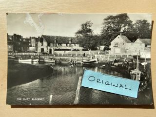 Vintage Rp Postcard - Norfolk - The Quay Blakeney - Postally - To Ilford
