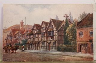 United Kingdom England Stratford On Avon Shakespeare Birthplace Postcard Old Pc
