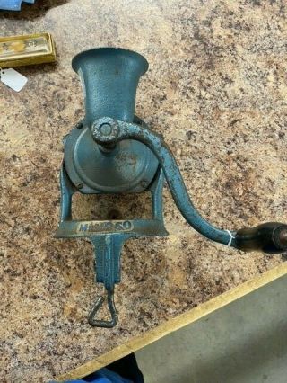 Antique Rare Mimoso Cast Iron Coffee Grinder No 3