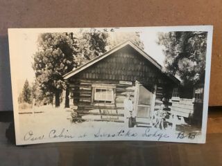 Cabin At Swastika Lodge Big Bear Lake California 1925