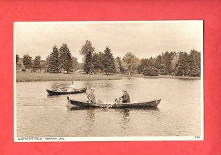 Llanwrtyd - Abernant Lake - Old Vintage Postcard - Breknockshire,  Wales