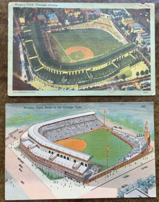 Wrigley Field Vintage Postcards