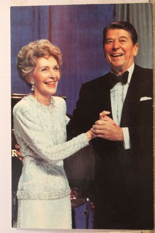 President Ronald Reagan Inauguration Balls Postcard Old Vintage Card View Postal