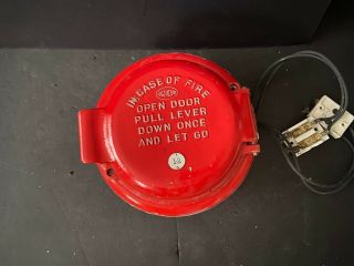 Vintage Rare Faraday Round Fire Alarm Coded Pull Station