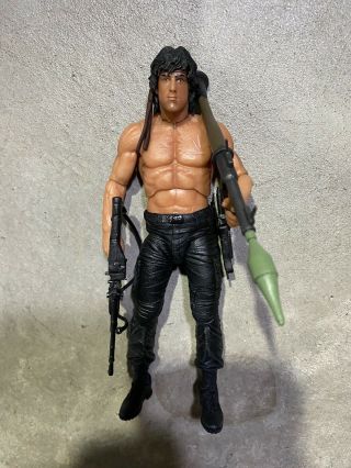 Neca Rambo First Blood Part 2 Loose Incomplete 7” Rare Figure