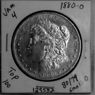 1880 O Vam - 4 Top 100 Morgan Silver Dollar Rare U.  S.  Coin 123582