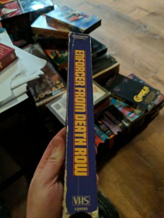 Enforcer From Death Row VHS RARE LIGHTNING VIDEO RELEASE CAMERON MITCHELL 2