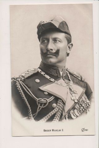 Vintage Rp Postcard Kaiser Wilhelm Ii Emperor Of Germany King Of Prussia Wwi
