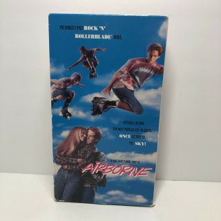Airborne (vhs,  1993) Rollerblade - Seth Green Shane Mcdermott Jack Black - Rare