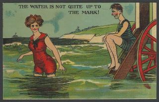 Vintage Colour Postcard Seaside Romance & Humour