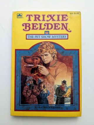 37 Trixie Belden The Pet Show Mystery Square Edition Paperback Book Rare Vtg