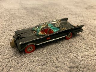 Corgi Batmobile 267 Vintage Diecast Car,  Rare Red Wheels,
