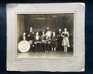 1920’s A.  C.  Rockefeller Family Orchestra Photograph Jersey 10” X 8”