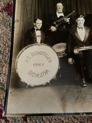 1920’s A.  C.  Rockefeller Family Orchestra Photograph Jersey 10” x 8” 3