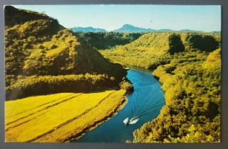 Vintage Postcard Wailua River Kauai,  Hawaii C161