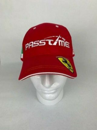 Vintage Rare Scuderia Corsa Ferrari Passtime Weather Tech Red Hat Cap 2