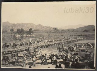 Kq16 China Hebei Zi Jing Guan 紫荊関 1930s Photo Japan Army Cross Juma River 拒馬河