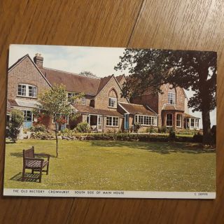 Postcard The Old Rectory Crowhurst,  South Side Of Main House Sussex Postcard